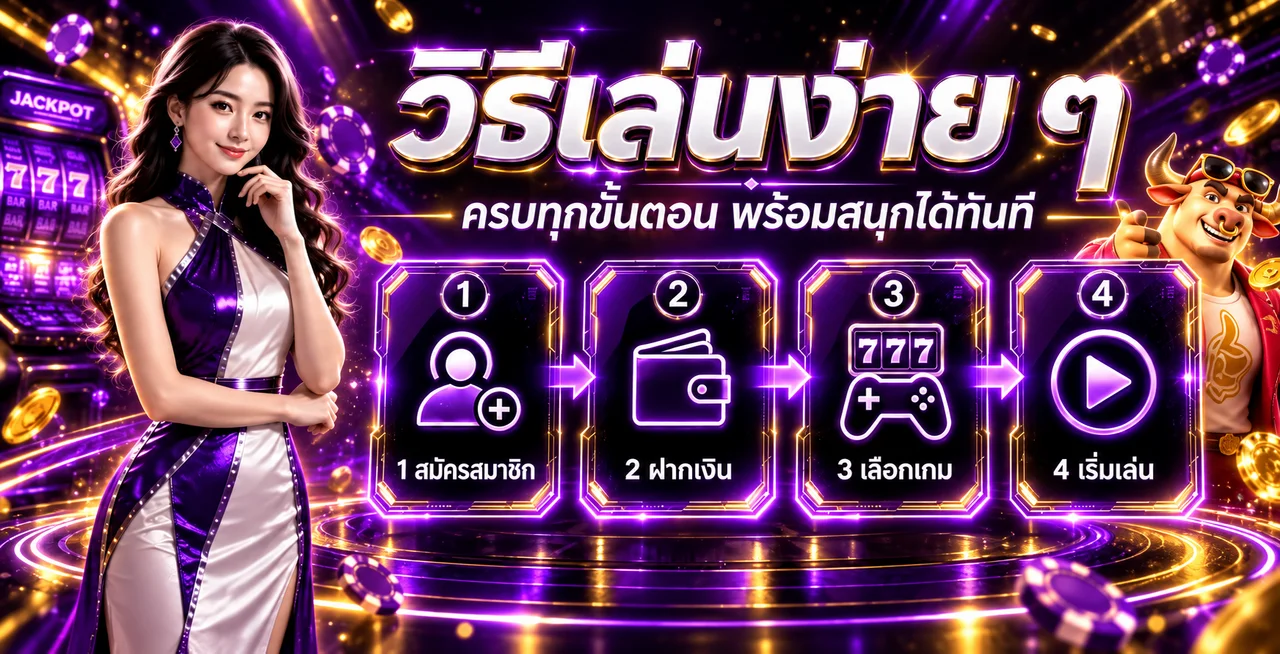 วิธีเล่น ONELOVE888 สล็อตสำหรับมือใหม่สี่ขั้นตอน